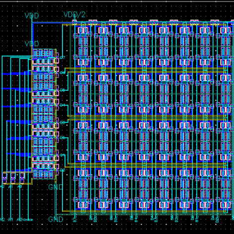 
                        طراحی و شبیه‌سازی حافظه 8*8 SRAM با نرم‌افزار کیدنس